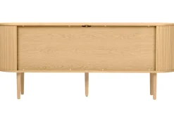 Miliboo Helle Eiche Vintage-Buffet mit 2 Schiebetüren und Stauraum L180 cm EPIC* Sideboards
