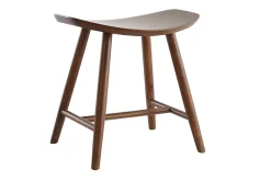Miliboo Hocker aus Nussbaum H46,5 cm DEMORY* Design-stühle|Holzstühle