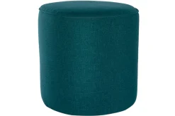 Miliboo Hocker aus pfauenblauem Stoff D 40 cm COQ* Sitzsäcke|Sitzsäcke