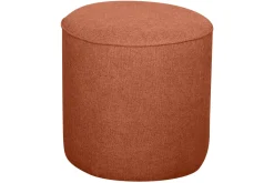 Miliboo Hocker aus rostfarbenem Stoff D 40 cm COQ* Sitzsäcke|Sitzsäcke