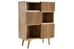 Miliboo Hohe Anrichte aus massivem Mangoholz mit Schiebetüren ALBA* Sideboards