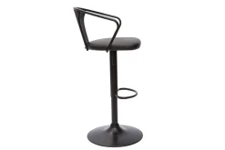 Miliboo Industrial-Barhocker höhenverstellbar schwarz (2er-Set) BECKETT* Barhocker