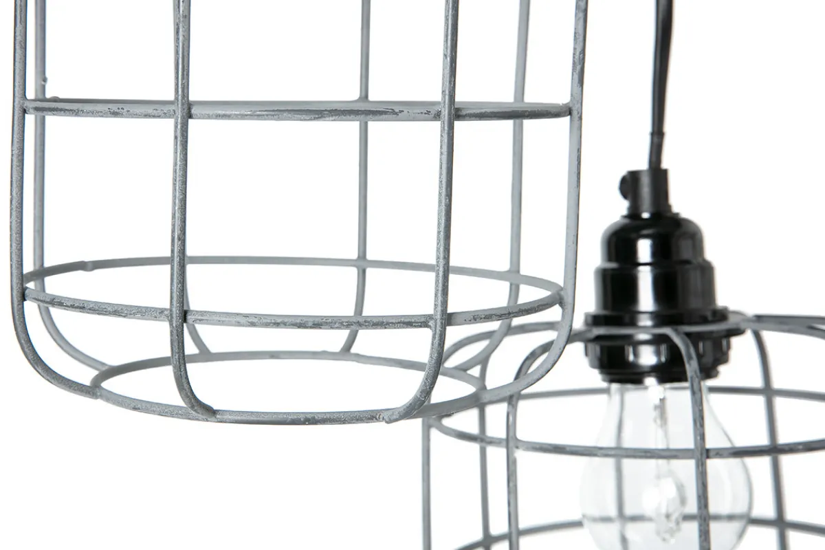 Miliboo Industrial-Pendelleuchte aus 5 gestuften Lampen aus patiniertem Metall mit Antik-Effekt LOFT* Pendelleuchten|Pendelleuchten