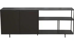 Miliboo Industrial-Sideboard aus schwarzem Metall mit 2 Türen L180 KARL* Sideboards