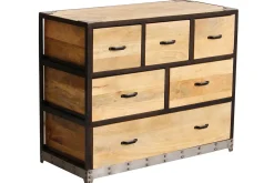 Miliboo Industrielle Kommode INDUSTRIA aus Massivholz* Kommoden|Kommoden