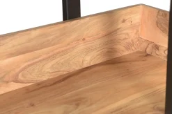 Miliboo Industrieller Bücherschrank aus massivem Akazienholz und schwarzem Metall L90 cm TAO* Bücherregale|Bücherregale