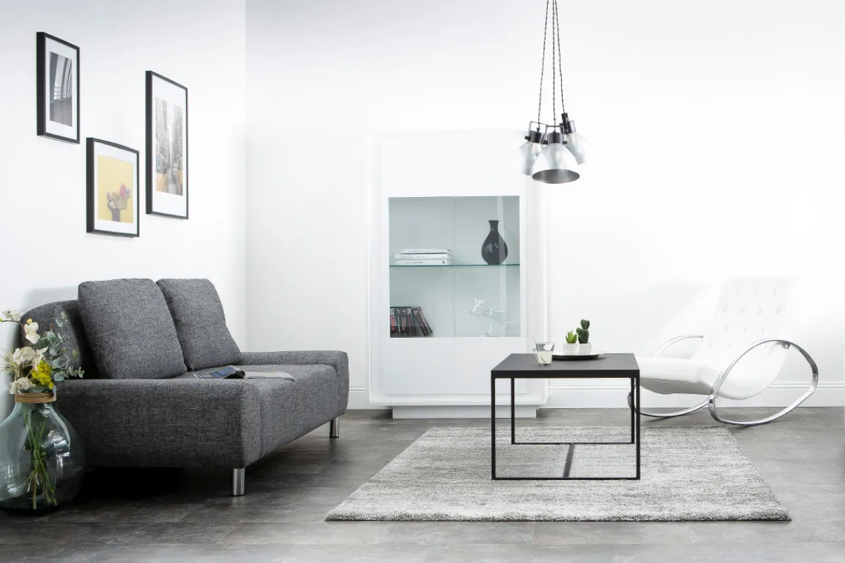 Miliboo Industrieller Couchtisch KARL schwarzes Metall* Couchtische