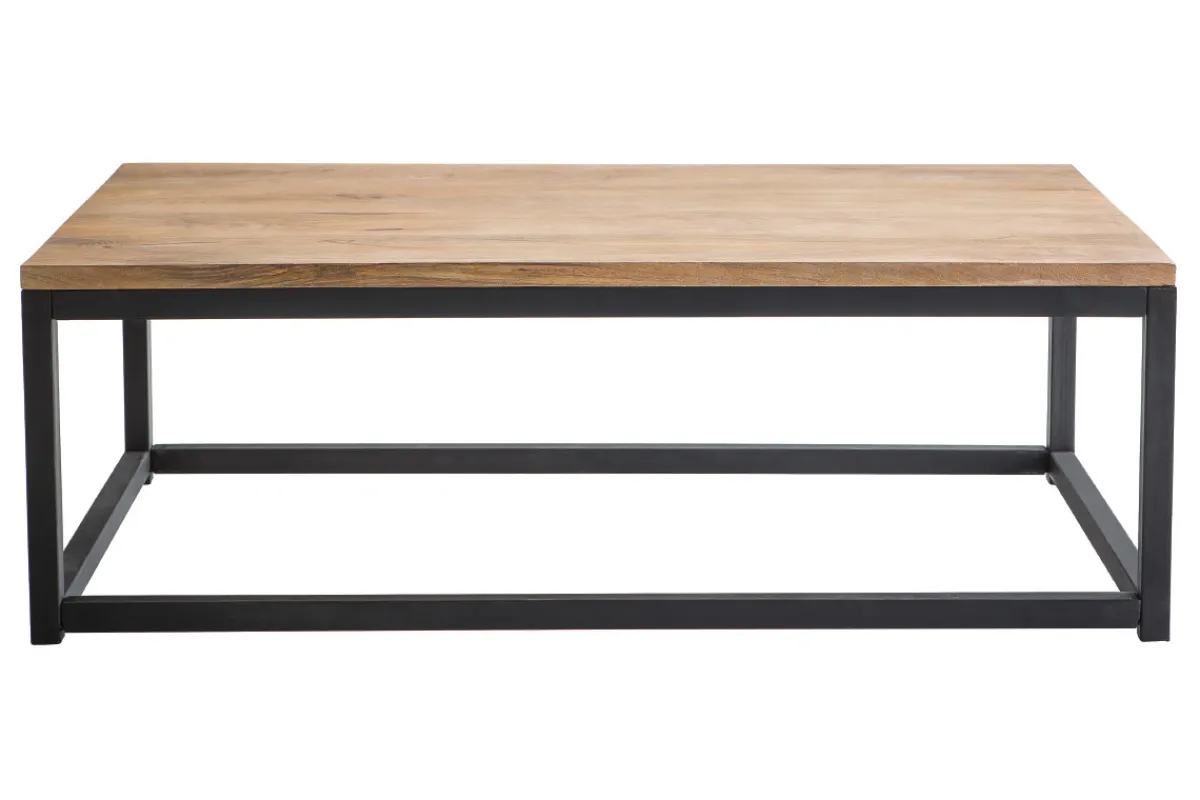 Miliboo Industrieller Couchtisch FACTORY Holz und Metall* Couchtische