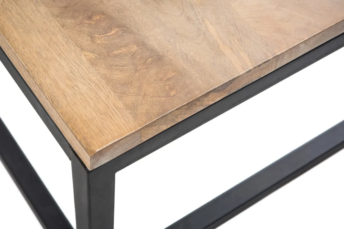 Miliboo Industrieller Couchtisch FACTORY Holz und Metall* Couchtische