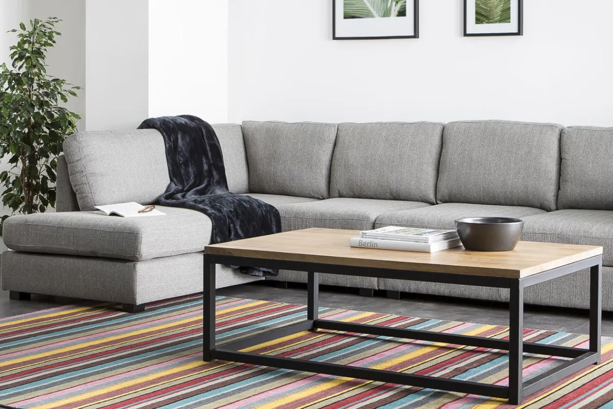 Miliboo Industrieller Couchtisch FACTORY Holz und Metall* Couchtische