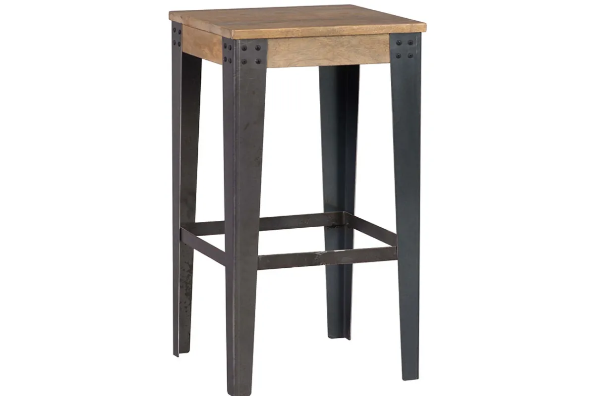 Miliboo Industrieller Design-Hocker Metall und 65 cm MADISON* Barhocker