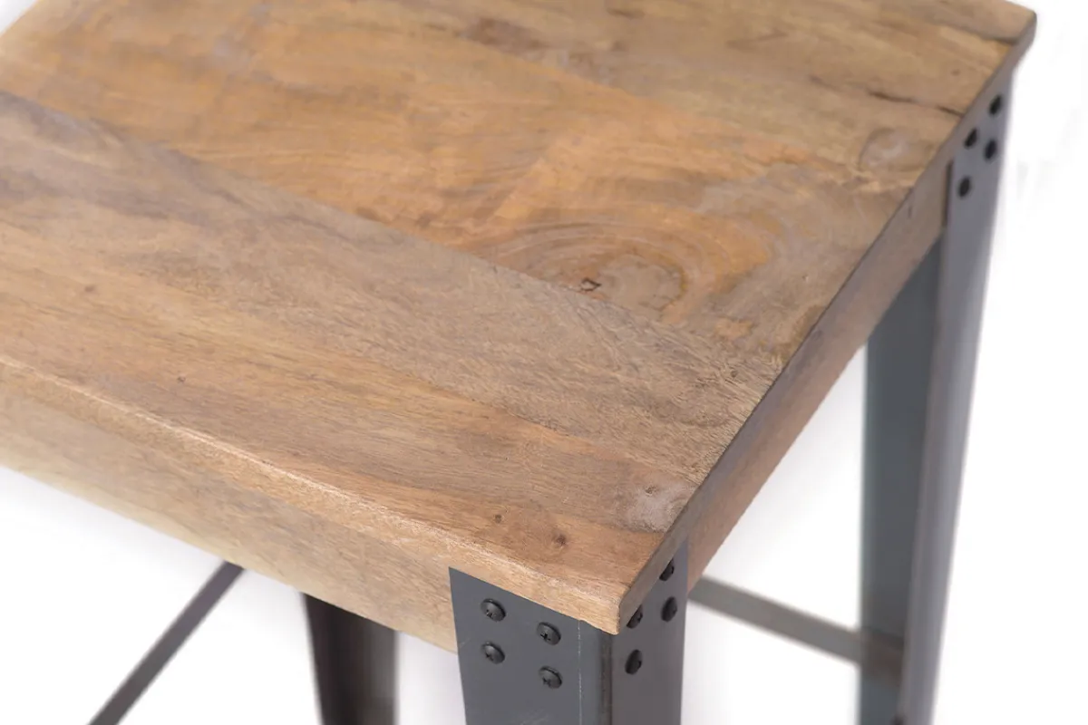 Miliboo Industrieller Design-Hocker Metall und 65 cm MADISON* Barhocker