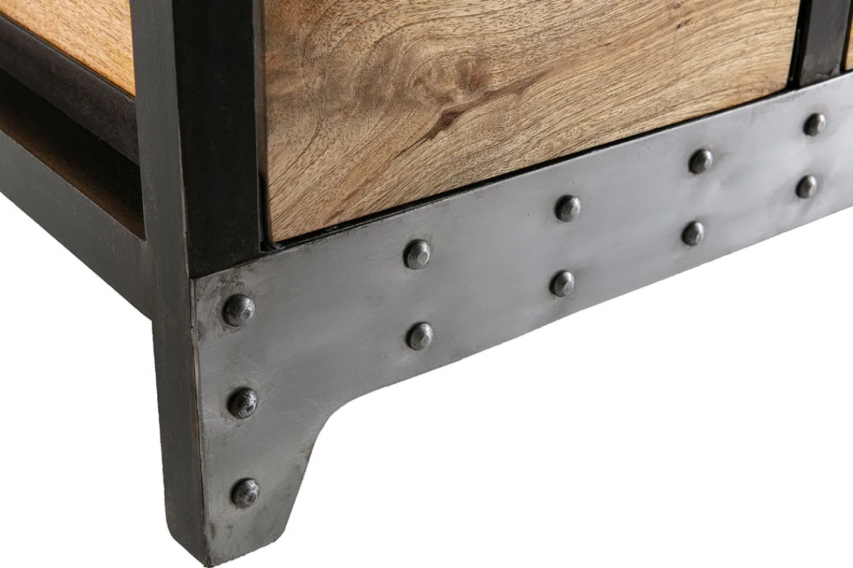 Miliboo Industrielles Aufbewahrungs- / Schuhmöbel ATELIER Massivholz und Metall* Kommoden|Kommoden