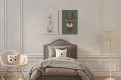 Miliboo Kakemono für Kinder Reh L40 x B60 cm LOVELY*Kinder Accessoires & Dekoration Kinder|Wanddekoration