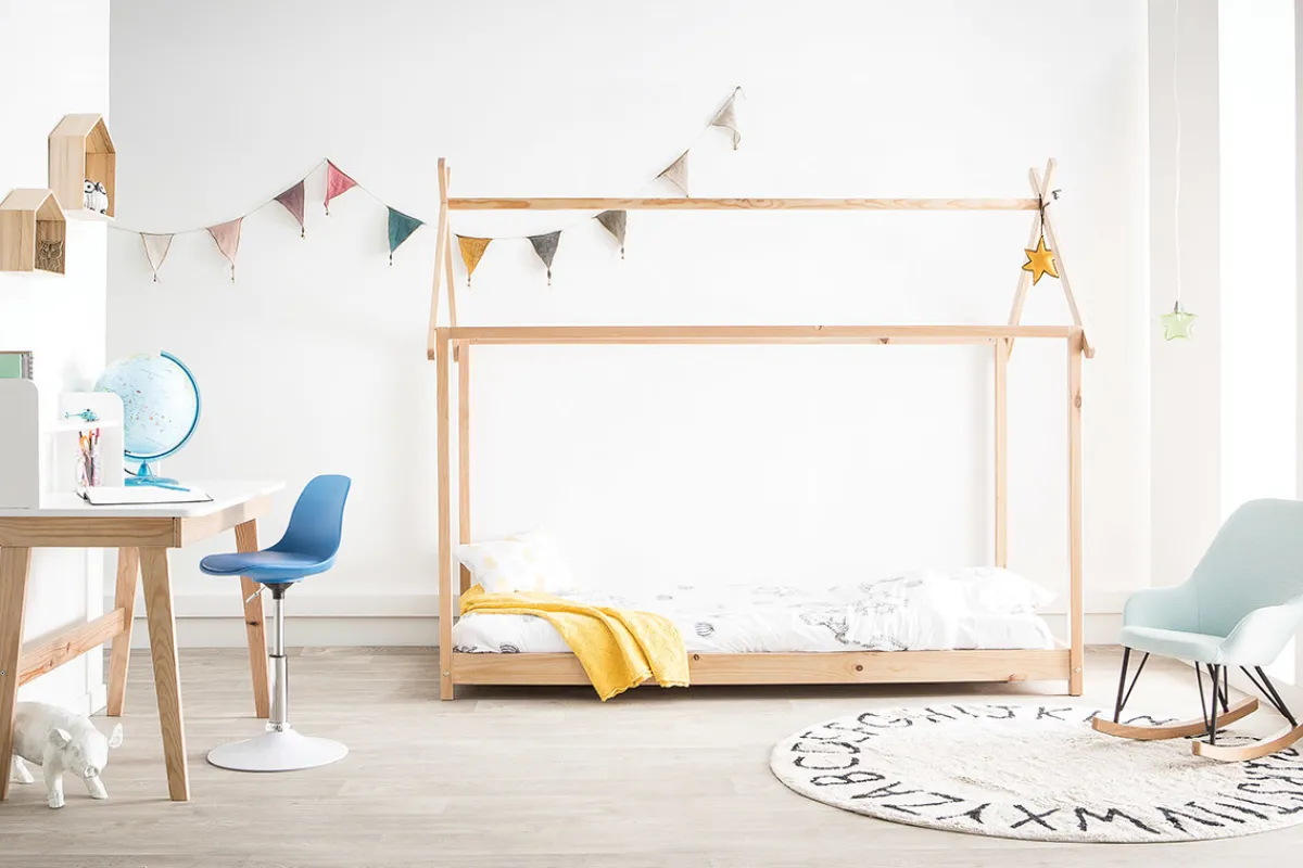 Miliboo Kinder-Design-Schreibtischstuhl Gelb STEEVY*Kinder Kindersessel
