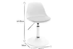 Miliboo Kinder-Design-Schreibtischstuhl Rosa STEEVY*Kinder Kindersessel
