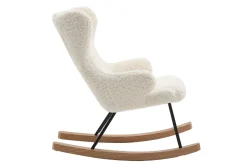 Miliboo Kinder-Schaukelstuhl Lammfell-Optik SHAUN*Kinder Kindersessel