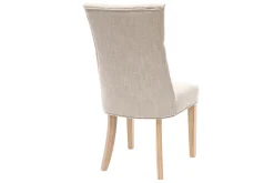 Miliboo Klassischer Stuhl, naturfarbener Stoff, Beine aus hellem Holz VOLTAIRE* Design-stühle