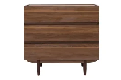 Miliboo Kommode mit 3 Schubladen aus dunklem Holz B80 cm SANAA* Kommoden|Kommoden