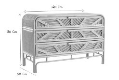 Miliboo Kommode Rattan 3 Schubladen GALON* Kommoden|Kommoden