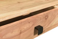 Miliboo Konsole 2 Schubladen aus Akazienholz und Metall L80 cm GRENELLE* Bücherregale|Bücherregale