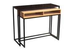 Miliboo Konsole aus Mangoholz und Metall B100 cm YPKA* Design-schreibtische|Konsolentische