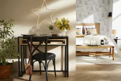Miliboo Konsole aus Mangoholz und Metall B100 cm YPKA* Design-schreibtische|Konsolentische