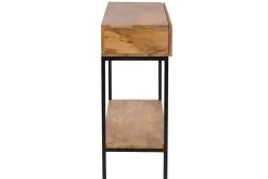 Miliboo Konsolenschreibtisch Industrie-Stil Mangoholz und Metall L110 cm YPSTER* Bücherregale|Bücherregale
