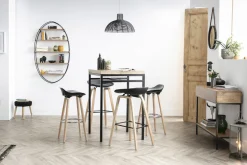 Miliboo Konsolenschreibtisch Industrie-Stil Mangoholz und Metall L110 cm YPSTER* Bücherregale|Bücherregale
