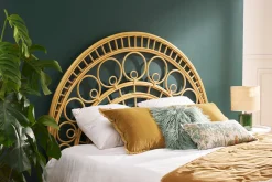 Miliboo Kopfteil aus Rattan mit Muster B 160 cm SORAYA* Bett-kopfteile