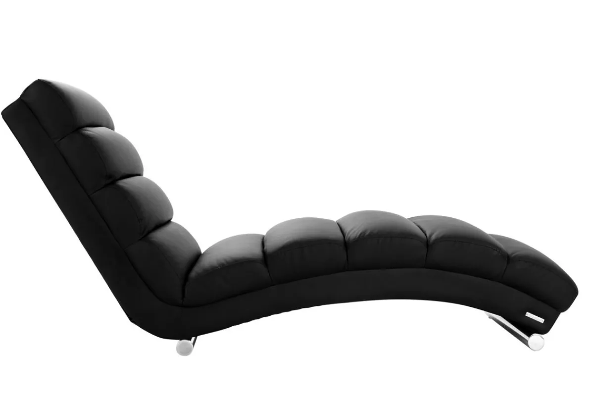 Miliboo Liegestuhl/Design-Stuhl TAYLOR Schwarz* Relaxsessel|Sessel