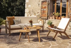 Miliboo Lounge-Gartensessel aus Massivholz MALIBU* Gartenstühle