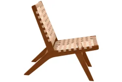 Miliboo Lounge-Gartensessel aus Massivholz und geflochtenen Elementen in Beige LUCEA* Design-sessel|Sessel