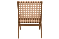 Miliboo Lounge-Gartensessel aus Massivholz und geflochtenen Elementen in Beige LUCEA* Design-sessel|Sessel