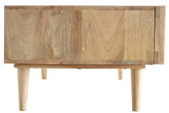 Miliboo Massiver Mango-Couchtisch mit Schiebetüren ALBA* Couchtische