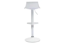Miliboo Moderne weiße Barhocker 360° drehbar und höhenverstellbar (2er-Set) KRONOS* Barhocker