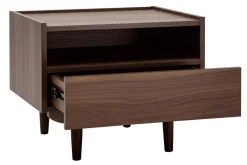 Miliboo Nachttisch aus dunklem Holz mit Schublade SANAA* Nachttische