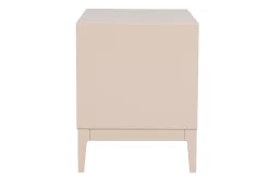 Miliboo Nachttisch in Puderrosa und goldfarbenem Metall mit Ablagen B60 cm GIANA* Nachttische