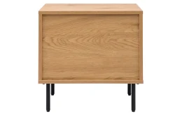 Miliboo Nachttisch mit hellem Holzfinish in Eiche 2 Schubladen L50 cm ARAGON* Nachttische