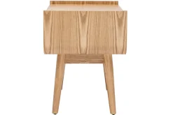 Miliboo Nachttische mit Schublade aus hellem Massivholz und Rattangeflecht B50 cm (2er-Set) ATHÈNE* Nachttische