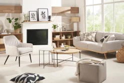 Miliboo Niedriger Bücherschrank mit hellem Eichenholzfinish B140 cm EPURE* Bücherregale|Bücherregale