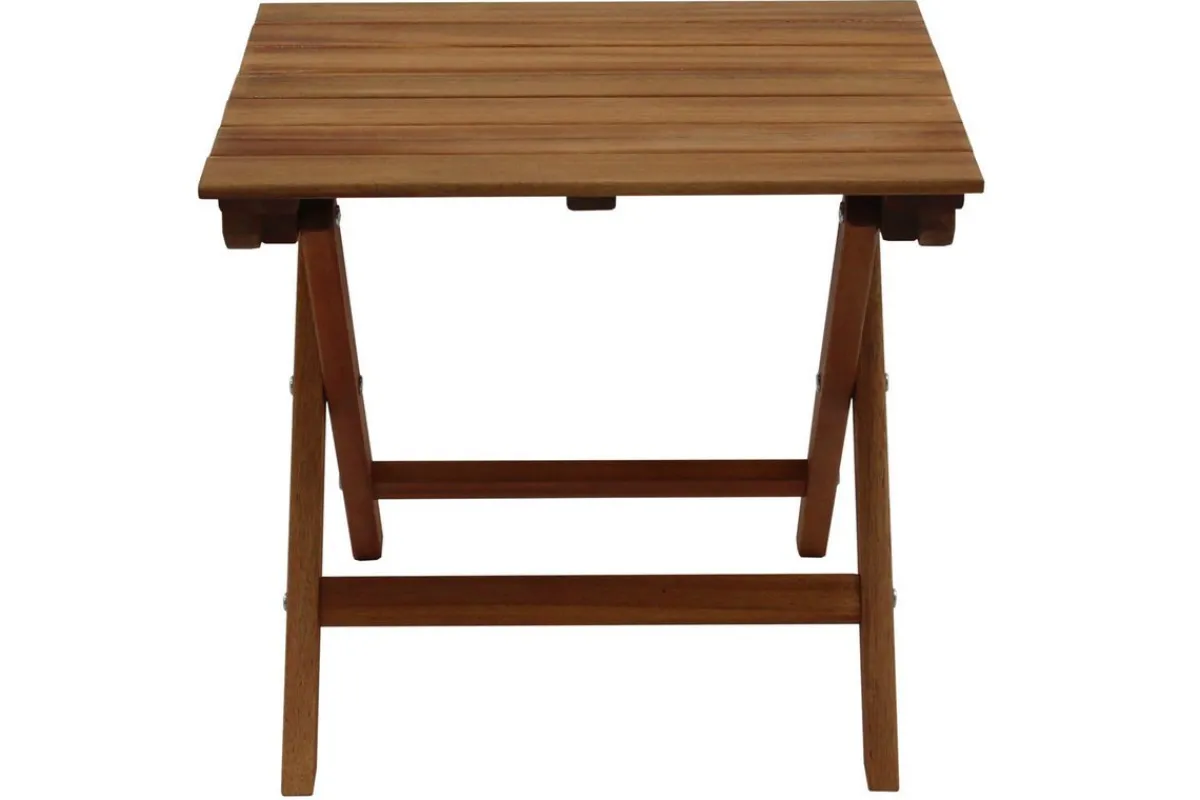 Miliboo Niedriger Gartentisch aus Massivholz zusammenklappbar B40 x T40 cm ITZA* Gartentische
