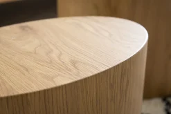Miliboo Ovale Couchtische aus hellem Holz (2er-Set) WOODY* Couchtische|Beistelltische