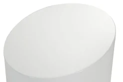 Miliboo Ovale Design-Beistelltische mit weißem Glanzeffekt (2er-Set) FAMOSA* Couchtische