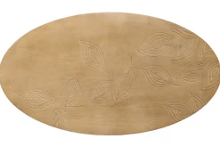 Miliboo Ovaler Couchtisch aus massivem Mangoholz mit Gravur KAFFIR* Couchtische