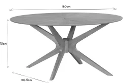 Miliboo Ovaler Design-Esstisch aus Eiche L160 cm DIELLI* Esstische