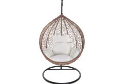 Miliboo Ovaler Hängesessel aus Kunststoff im Rattanstil MOJO* Design-sessel|Sessel