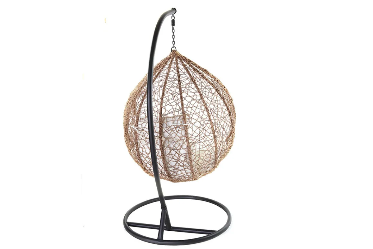 Miliboo Ovaler Hängesessel aus Kunststoff im Rattanstil MOJO* Design-sessel|Sessel