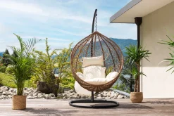 Miliboo Ovaler Hängesessel aus Kunststoff im Rattanstil MOJO* Design-sessel|Sessel