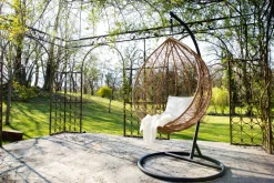 Miliboo Ovaler Hängesessel aus Kunststoff im Rattanstil MOJO* Design-sessel|Sessel